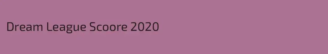 Dream League Scoore 2020